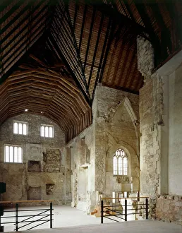 <b class=qtipBold><figcaption>Blackfriars, Gloucester J970173</figcaption></b><br>BLACKFRIARS, Gloucester, Gloucestershire. 1997, interior view of church nave and North transept looking West.<br><em>© Paul Highnam</em> Blackfriars, Gloucester J970173