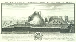 Carisbrooke Castle Gallery: Carisbrooke Castle engraving N070757