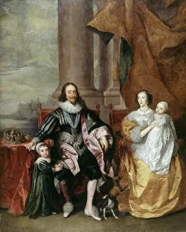 Royal portraits Gallery: Charles I and family J970150