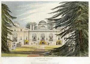 Engraving Collection: Chiswick House engraving N110156