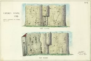 Illustrations and Engravings Collection: Cliffords Tower MP_CLI0033