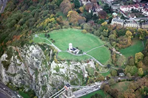 <b class=qtipBold><figcaption>Clifton Observatory JEH_22046_011</figcaption></b><br>Clifton Observatory, Bristol. Originally a windmill built in 1766, the main building was converted in 1828 with the installation of telescopes and a camera obscura showing views of the Avon Gorge. It is still open to the public. Photographed in November 1970 by Jim Hancock.<br><em>© Historic England Archive</em> Clifton Observatory JEH_22046_011