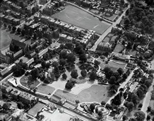 <b class=qtipBold><figcaption>Clifton Zoo EPW048288</figcaption></b><br>Clifton, Bristol. Bristol Zoological Gardens was established in the 1830s and is one of the oldest Zoos in the world. Clifton College was founded in 1862 and was one of the original 26 public schools listed in 1889. Photographed by Aerofilms July 1935.<br><em>© Historic England Archive</em> Clifton Zoo EPW048288