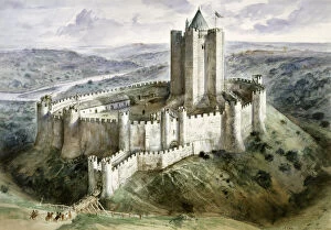 Graphic Collection: Conisbrough Castle J910009