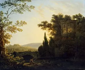 Art at Kenwood - the Iveagh Bequest Gallery: Corbould - Classical Landscape with a Temple J910517