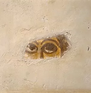 Fragment of wall painting, Wall Roman Site K981137
