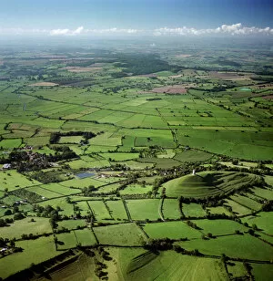 Aerial Views Collection: Glastonbury Tor and surrounding countryside 23697_05