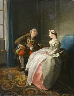Other paintings in London Collection: Gravelot - Le Lecteur or the Judicious Lover K030756