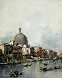Architectural compositions Collection: Guardi - San Simeone, Venice J910519