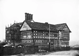 <b class=qtipBold><figcaption>Hall i' th' Wood CC025318</figcaption></b><br>Hall i' th' Wood, Hall i' th' Wood Lane, Bolton. The tudor manor house was restored in 1899 and given to the Corporation of Bolton. It is now a museum. Photographed in the 1890s for the London Midland and Scottish Railway. Hall i' th' Wood CC025318