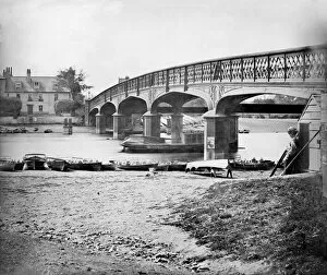 Bridges Collection: Hampton Court Bridge in 1875 CC73_00446