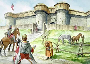Yorkshire Castles Gallery: Helmsley Castle J040007