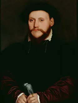 Paintings outside London Gallery: Holbein - An Unknown Man K980337