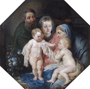 Biblical and mythical scenes Gallery: The Holy Familly with St Elizabeth and St John N070550