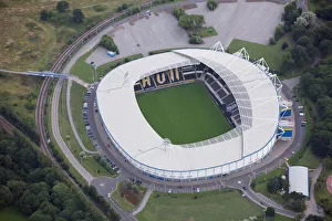 <b class=qtipBold><figcaption>KC Stadium, Hull 20918_007</figcaption></b><br>KC STADIUM, Hull. Aerial view. Home of Hull City Football Club (The Tigers) and Hull FC Rugby League club. Photographed in 2009.<br><em>© Historic England</em> KC Stadium, Hull 20918_007