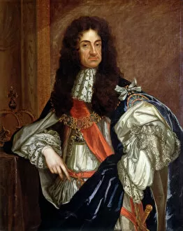 Kings and Queens of England Collection: Kneller - Charles II J900179