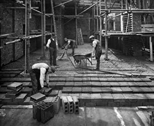Laying a hollow pot floor, Lloyds Avenue, London BL19950A