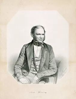Charles Darwin and Down House Collection: Lithograph of Charles Darwin K970239