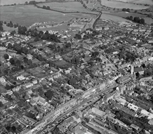 <b class=qtipBold><figcaption>Marlborough EAW122255</figcaption></b><br>Marlborough, Wiltshire. Photographed in October 1963. Aerofilms Collection.<br><em>© Historic England</em> Marlborough EAW122255