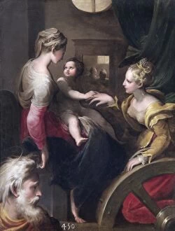 Biblical and mythical scenes Gallery: Mazzola - The Mystic Marriage of St Catherine N070563