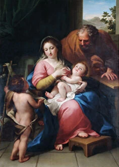 Biblical and mythical scenes Gallery: Mengs - The Holy Family with the infant St John N070660