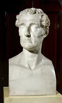 Sculpture and statuary Collection: Pistrucci - Bust of the Duke of Wellington K040839