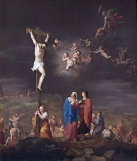 Biblical and mythical scenes Gallery: Poelenburgh - The Crucifixion N070569