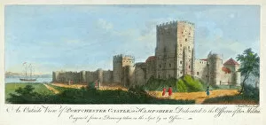 Fortification Collection: Portchester Castle engraving N110146