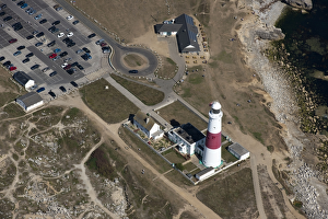 <b class=qtipBold><figcaption>Portland Bill 27844_011</figcaption></b><br>Portland Bill, Dorset. Aerial view of the lighthouse. SY6768/27.<br><em>© Historic England</em> Portland Bill 27844_011