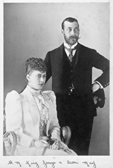 Kings and Queens of England Gallery: Prince George, Duke of York & Princess Mary of Teck D880017c