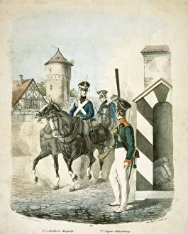 Illustrations and Engravings Collection: Prussian soldiers J840001