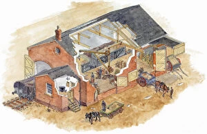 Reconstructing the Past Gallery: Railway goods shed, Rainham c.1860 IC277_001