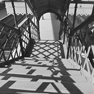Stair Collection: Railway station footbridge a062678