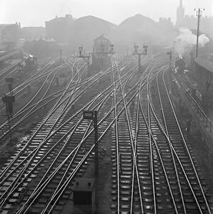 Railways Gallery: Railway tracks, Kings Cross a073103