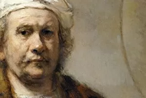 Male portraits Gallery: Rembrandt - Self Portrait (detail) N910003