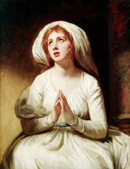 Kenwood House paintings Gallery: Romney - Lady Hamilton at Prayer J910507