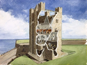 Yorkshire Castles Gallery: Scarborough Castle J000084