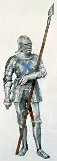 People in the Past Illustrations Gallery: Scottish soldier, Battle of Flodden Field J970047