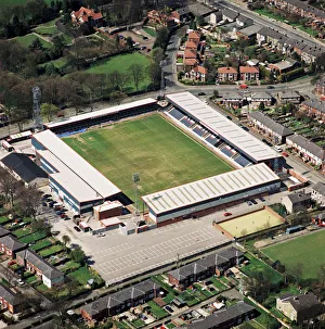 <b class=qtipBold><figcaption>Spotland, Rochdale EAW687986</figcaption></b><br>SPOTLAND, Rochdale. Home of Rochdale Football Club. Photographed in May 2001. Aerofilms Collection (see Links).<br><em>© Historic England</em> Spotland, Rochdale EAW687986