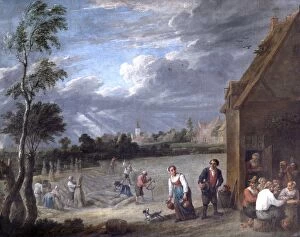Tableux Gallery: Teniers - A Harvest scene N070564