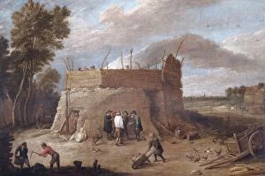 Tableux Gallery: Teniers - A Lime-kiln with Figures N070547