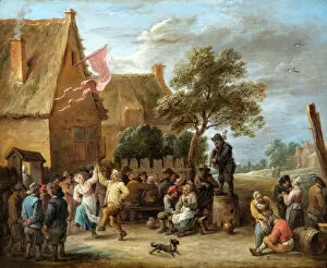 Tableux Gallery: Teniers - A Village Merrymaking at a Country Inn N070476