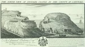 Tintagel Castle Gallery: Tintagel Castle engraving N070783