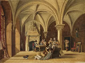 Paintings outside London Gallery: Todd - Pillar Chamber at Bolsover Castle J940035