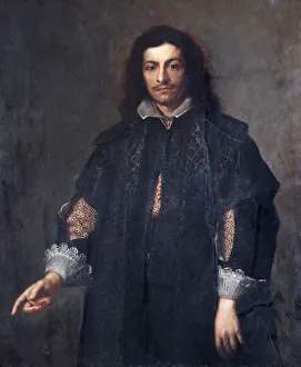 <b class=qtipBold><figcaption>An unknown man N070516</figcaption></b><br>APSLEY HOUSE, London. "An unknown man" mid-1650s possibly by or after Bartolome Esteban MURILLO (1617-82). WM 1546-1948.<br><em>© Historic England</em> An unknown man N070516