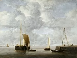 Maritime scenes Gallery: Van de Velde - Dutch Hoeker J950043