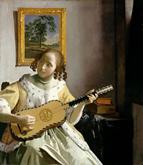 Female portraits Gallery: Vermeer - The Guitar Player J910551