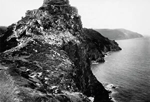 Valley Of The Rocks Collection: Castle Rock near Lynmouth, Devon, 1924