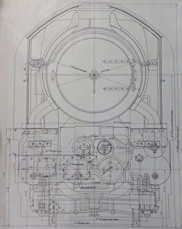 Design Gallery: Design drawing for the King Class locomotive, 1927