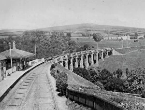 Station Collection: Ivybridge Station and Viaduct, Devon, c.1890